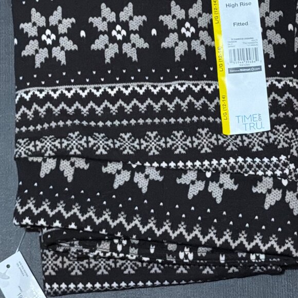 NWT Time & Tru Womens Large High-Rise Abstract Print Fitted Leggings Large 12-14 - Picture 3 of 3
